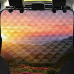 Sunrise Mountain Print Pet Car Back Seat Cover