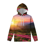 Sunrise Mountain Print Pullover Hoodie