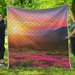 Sunrise Mountain Print Quilt