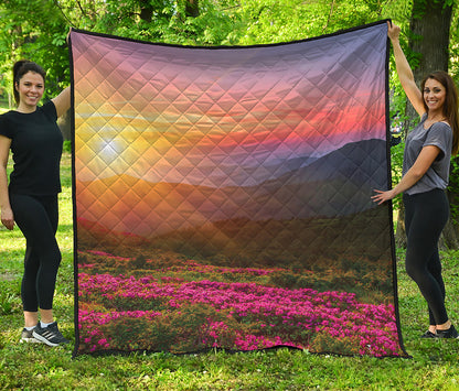 Sunrise Mountain Print Quilt