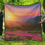 Sunrise Mountain Print Quilt