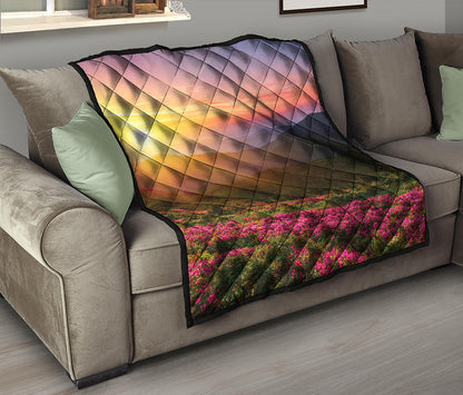 Sunrise Mountain Print Quilt