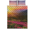 Sunrise Mountain Print Quilt Bed Set