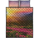 Sunrise Mountain Print Quilt Bed Set