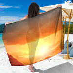 Sunrise Road Print Beach Sarong Wrap