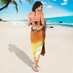 Sunrise Road Print Beach Sarong Wrap