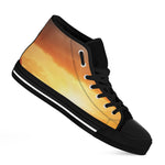 Sunrise Road Print Black High Top Shoes