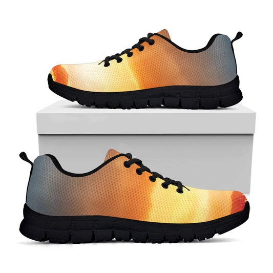 Sunrise Road Print Black Sneakers