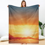 Sunrise Road Print Blanket
