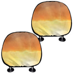 Sunrise Road Print Car Headrest Covers