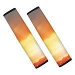 Sunrise Road Print Car Seat Belt Covers