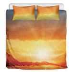 Sunrise Road Print Duvet Cover Bedding Set