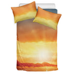 Sunrise Road Print Duvet Cover Bedding Set