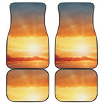 Sunrise Road Print Front and Back Car Floor Mats