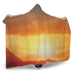 Sunrise Road Print Hooded Blanket