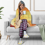Sunrise Road Print Hooded Blanket