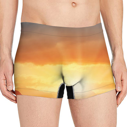 Sunrise Road Print Men's Boxer Briefs