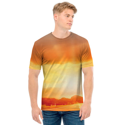 Sunrise Road Print Men's T-Shirt
