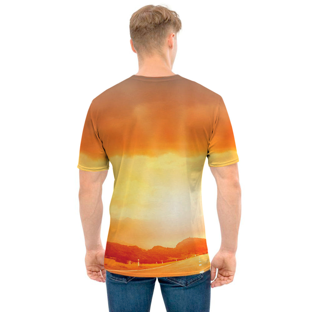 Sunrise Road Print Men's T-Shirt