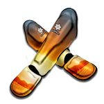 Sunrise Road Print Muay Thai Shin Guard