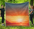 Sunrise Road Print Quilt