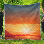 Sunrise Road Print Quilt