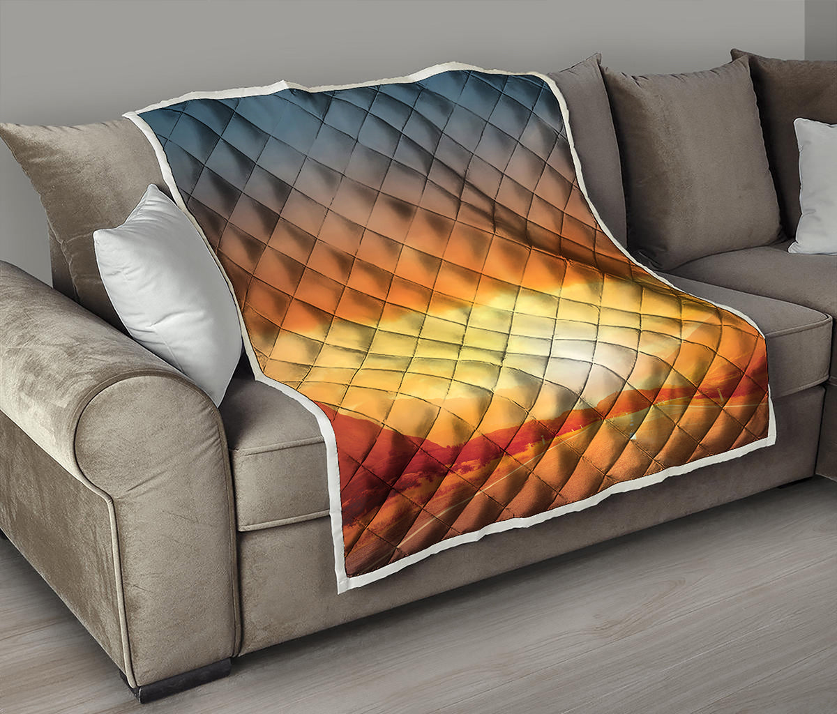 Sunrise Road Print Quilt