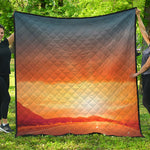 Sunrise Road Print Quilt