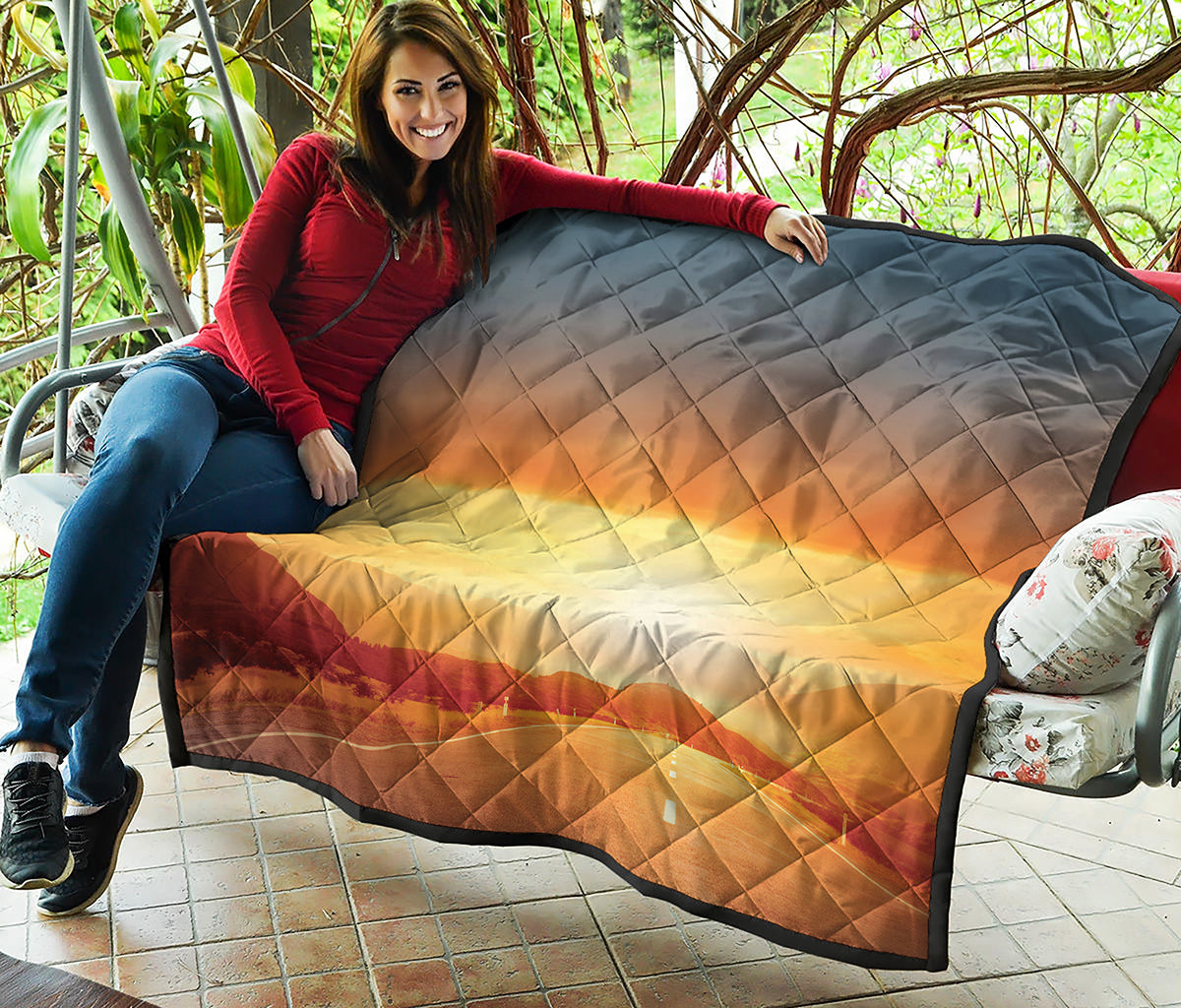 Sunrise Road Print Quilt