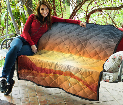 Sunrise Road Print Quilt