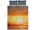 Sunrise Road Print Quilt Bed Set