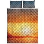 Sunrise Road Print Quilt Bed Set