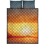 Sunrise Road Print Quilt Bed Set