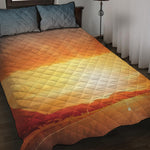 Sunrise Road Print Quilt Bed Set