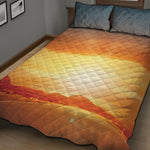 Sunrise Road Print Quilt Bed Set