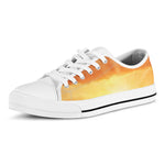 Sunrise Road Print White Low Top Shoes