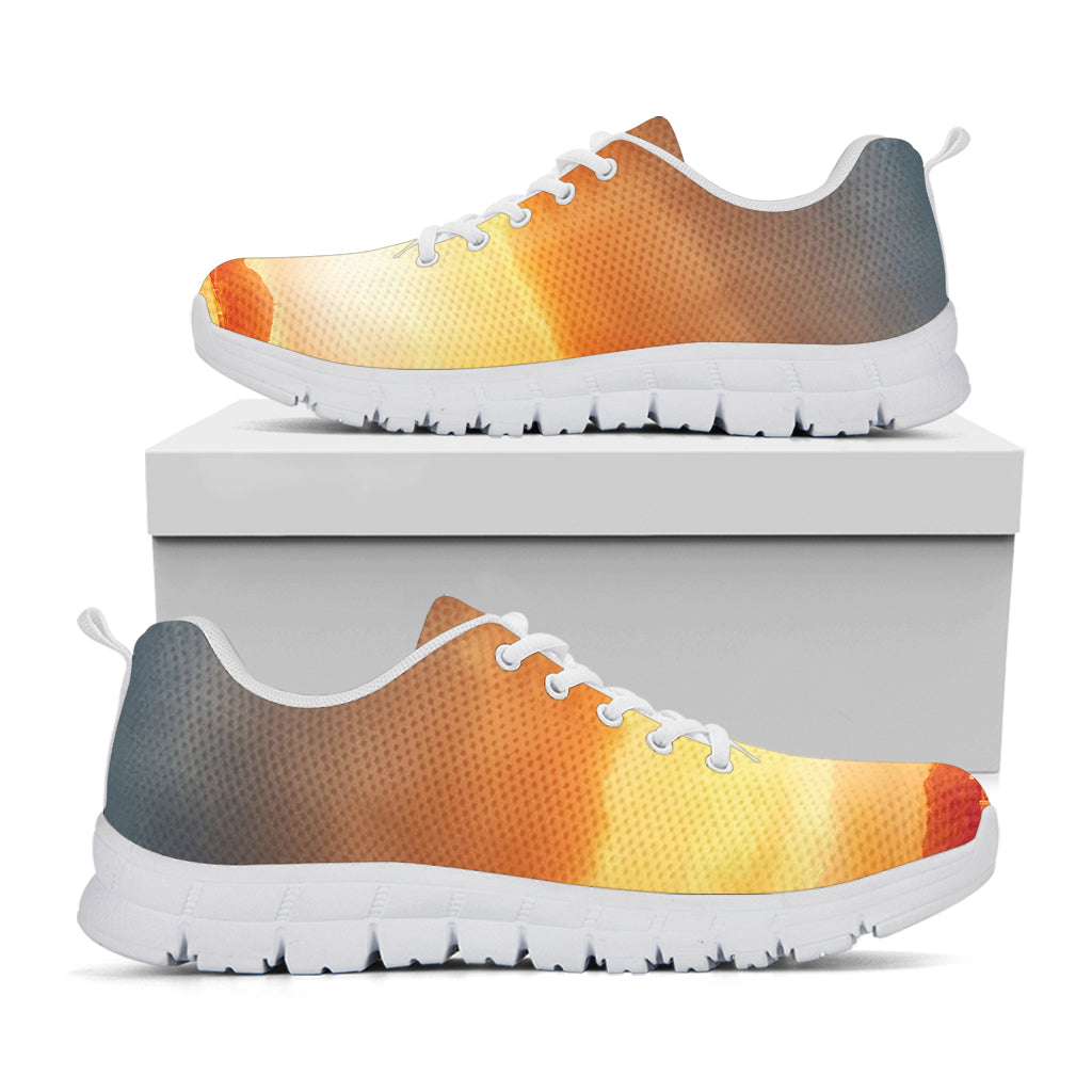 Sunrise Road Print White Sneakers