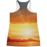 Sunrise Road Print Women's Racerback Tank Top