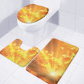 Sunrise Sky Print 3 Piece Bath Mat Set