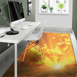 Sunrise Sky Print Area Rug