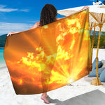 Sunrise Sky Print Beach Sarong Wrap