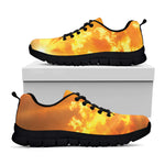 Sunrise Sky Print Black Sneakers