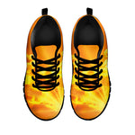 Sunrise Sky Print Black Sneakers