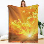 Sunrise Sky Print Blanket