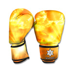 Sunrise Sky Print Boxing Gloves