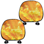 Sunrise Sky Print Car Headrest Covers