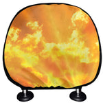 Sunrise Sky Print Car Headrest Covers