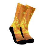 Sunrise Sky Print Crew Socks