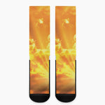 Sunrise Sky Print Crew Socks
