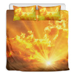 Sunrise Sky Print Duvet Cover Bedding Set